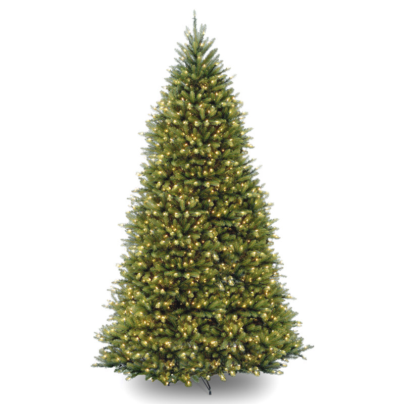 Dunhill Fir 10' Green Fir Artificial Christmas Tree with 1200 Clear